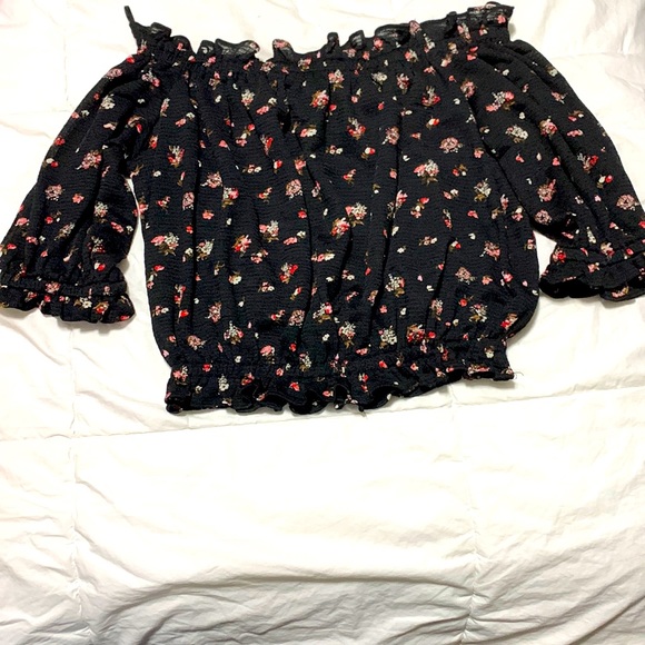 Express floral cropped top - Picture 1 of 4